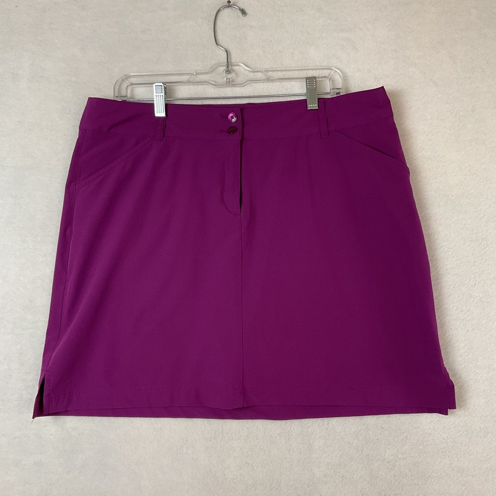 Callaway Magenta Purple Golf Skort Womens Size 14 Performance Athletic Skirt